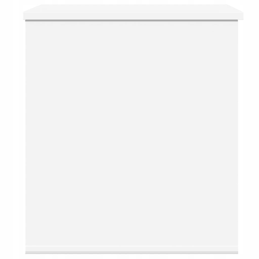 VidaXL Skrzynia, biała, 60x42x46 cm, materiał drewnopochodny Głębokość mebla 1 cm