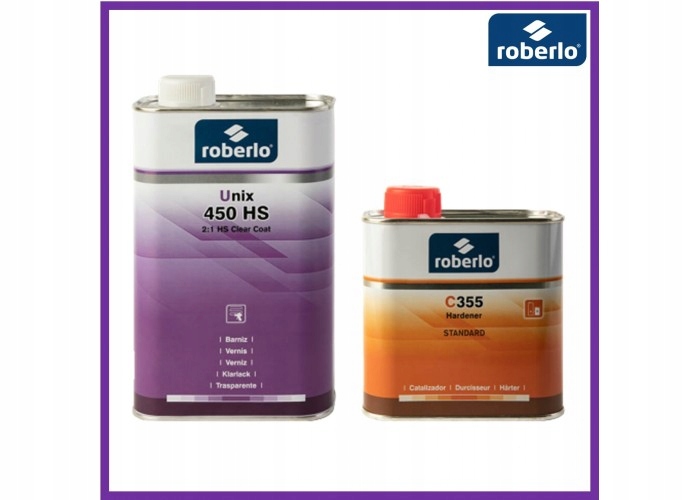 ROBERLO LAKIER BEZBARWNY UNIX 450HS 2:1 - 5L+ 2,5L UTWARDZACZ (C355/C356)
