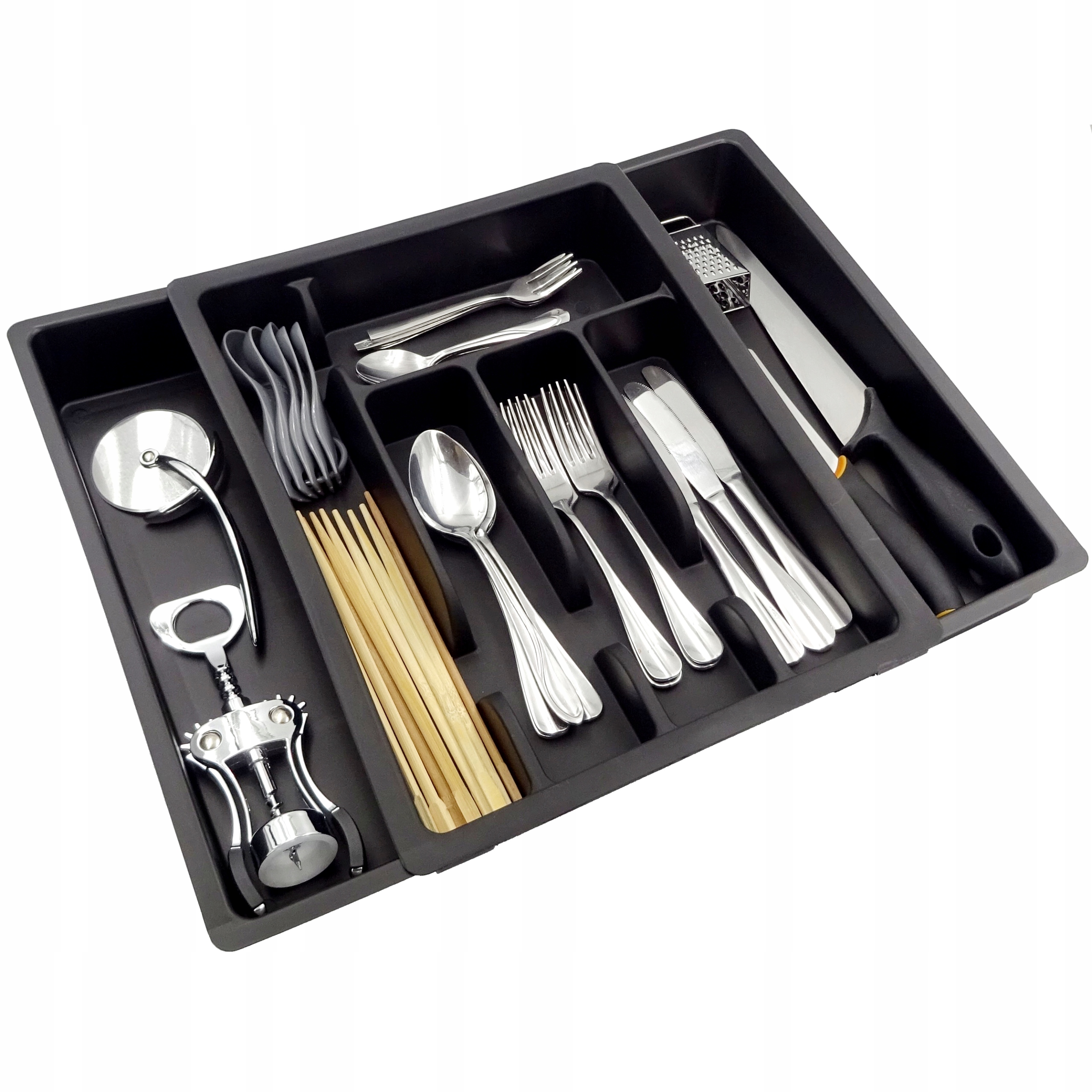 ORGANIZER DO KUCHNI POJEMNIK KUCHENNY NA PRZYBORY Materiał wykonania tworzywo sztuczne