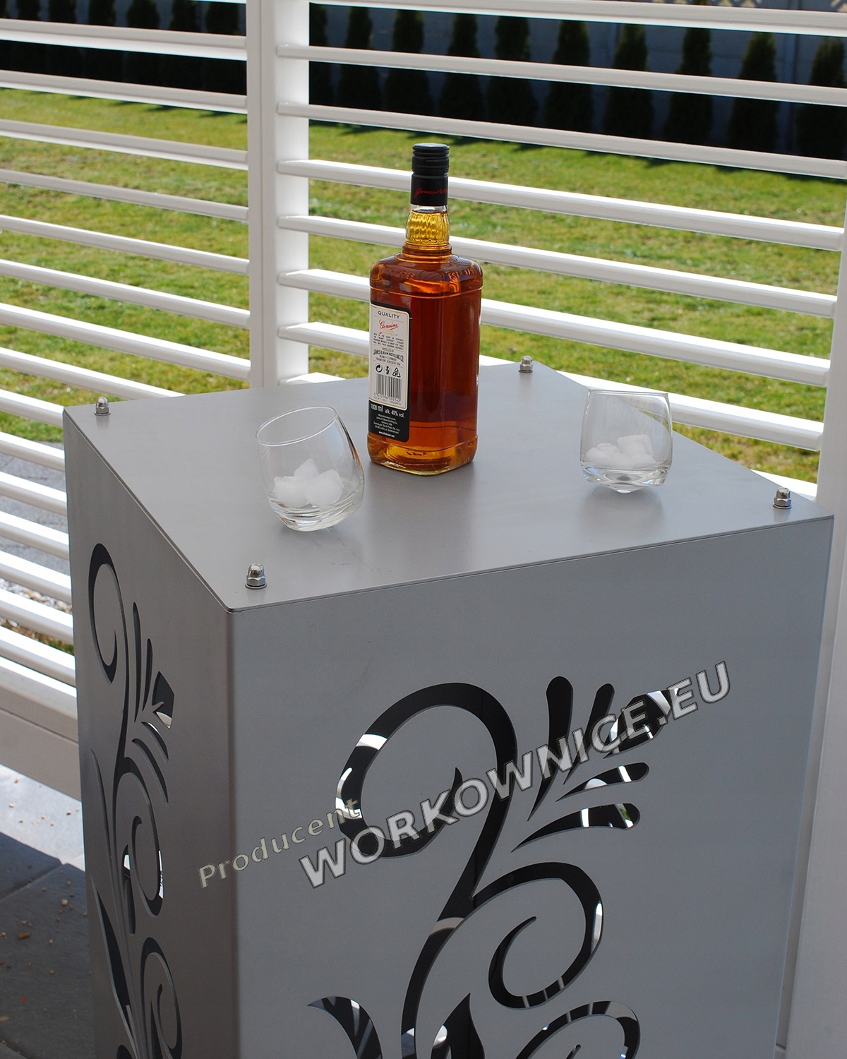 LATARNIA DEKORACYJNA GLAMOUR DUŻA METALOWA 105cm Marka inna