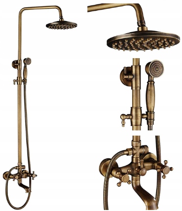 Starožitný Retro Sprchový Set, Mosadz