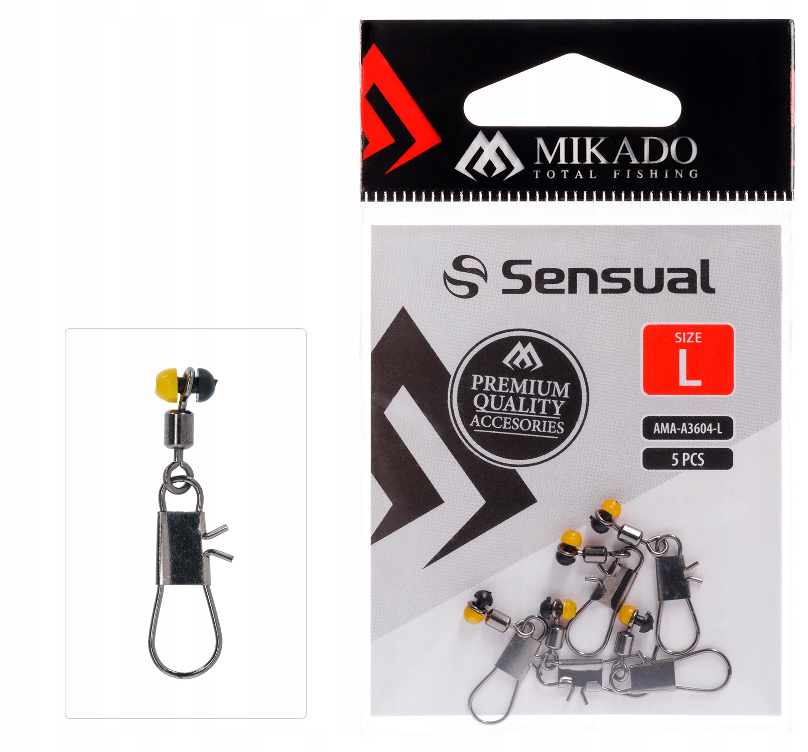 Agrafka Z Krętlikiem System Mocowania Waggler/feeder rozm. M Bn 5szt.