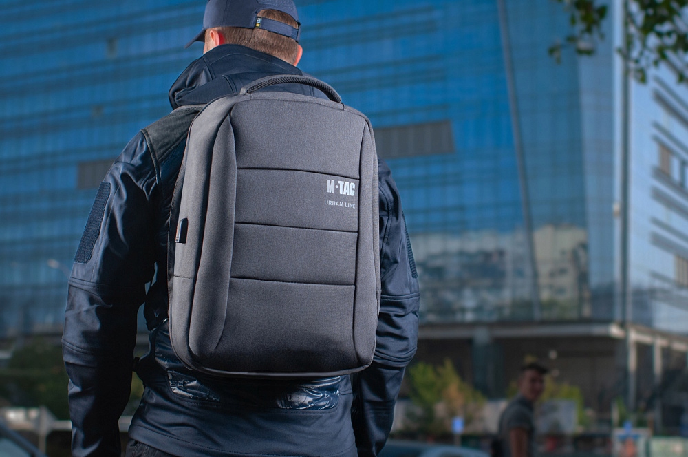 Plecak M-Tac Plecak Urban Line Anti Theft 20 l odcienie szarości Model Plecak Urban Line Anti Theft