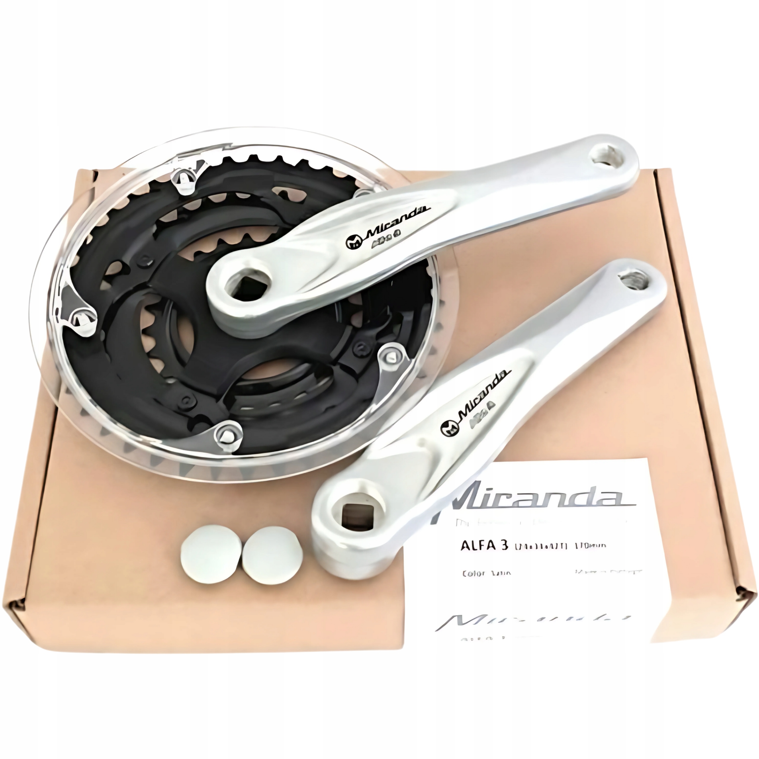 3-řadý klikový mechanismus 170 mm Mtb hliníková klika 42/34/24 Miranda sr