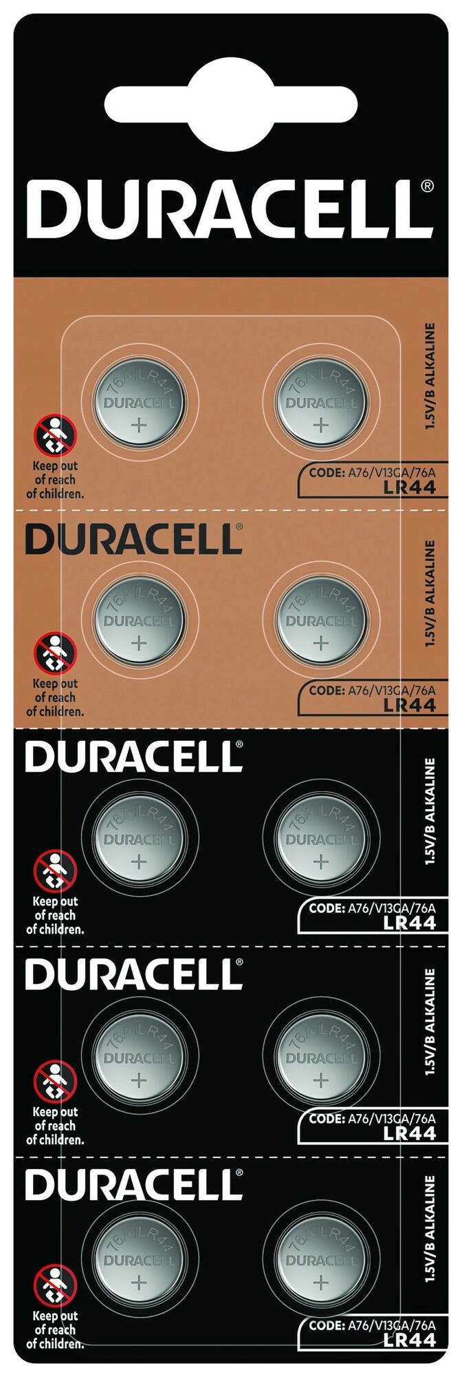 Bateria alkaliczna Duracell LR44 AG13 A76 10 szt.