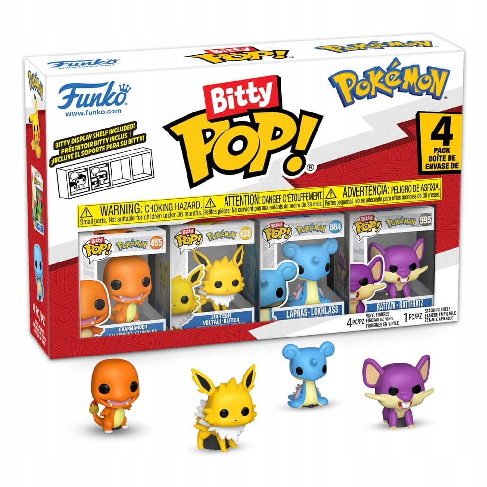 Figurki Bitty Pop! pokemon charmander pikachu