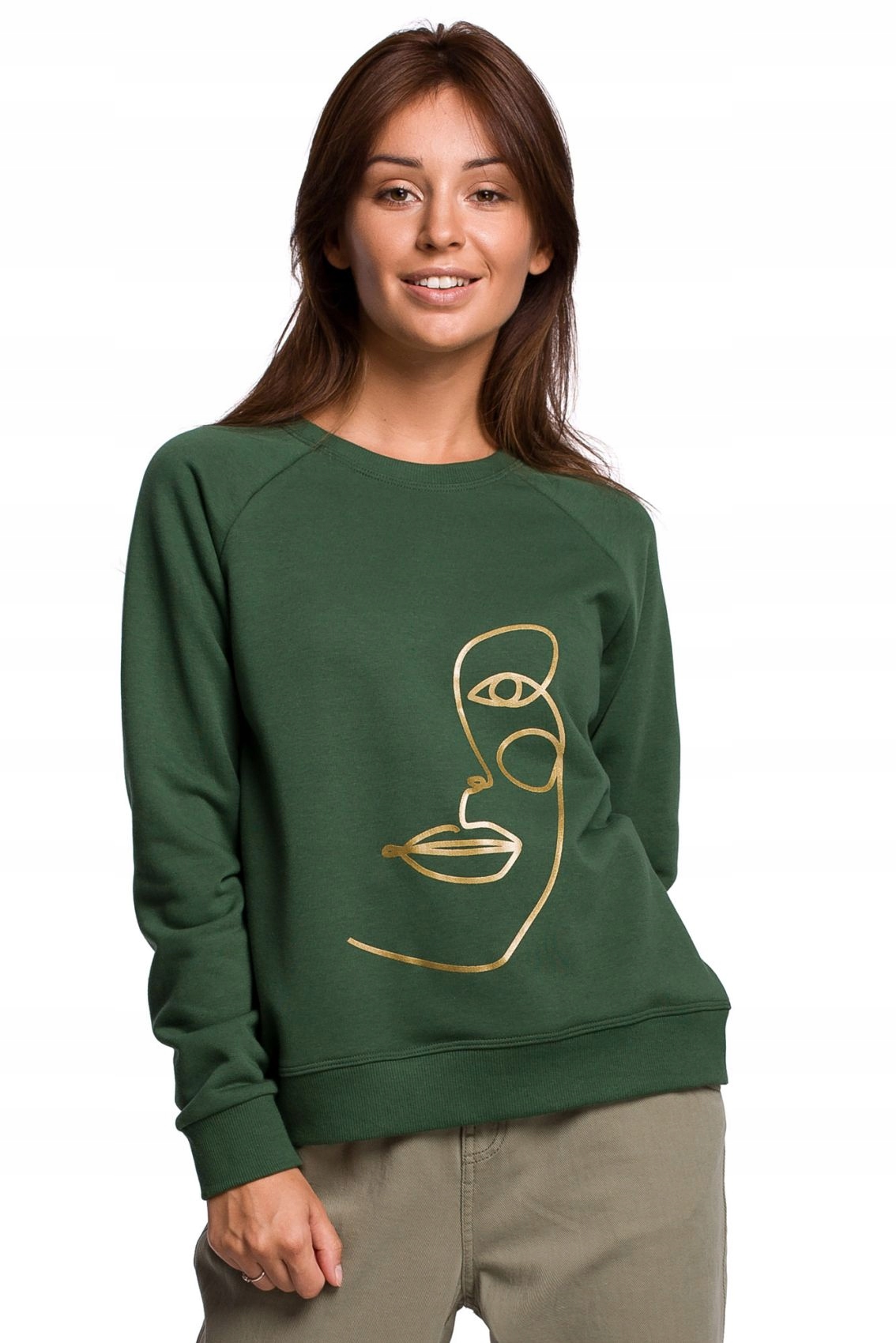 

B167 Bluza z nadrukiem - trawiasta L (40)