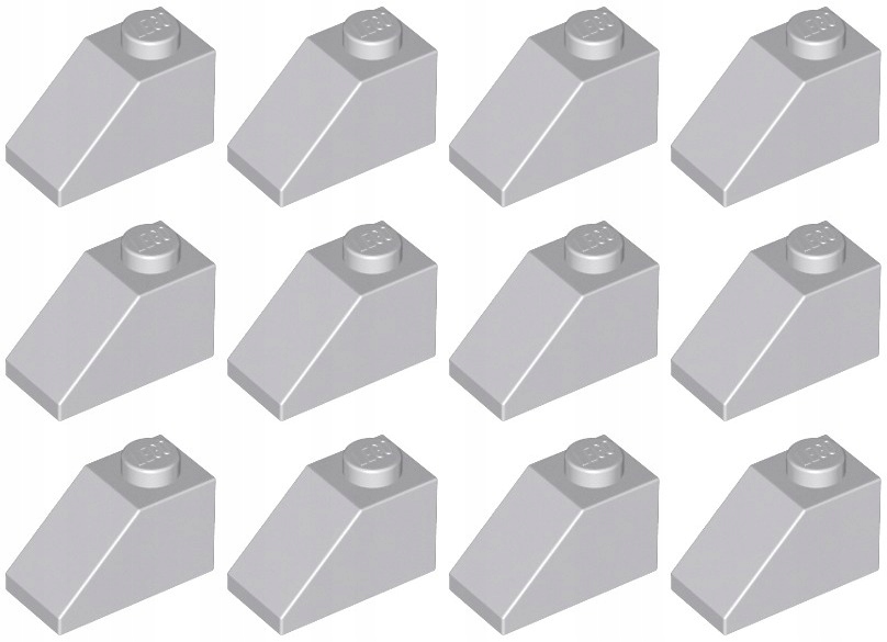 

Lego 3040 Skos Dachówka 2x1 szary jasny (9g) 12szt