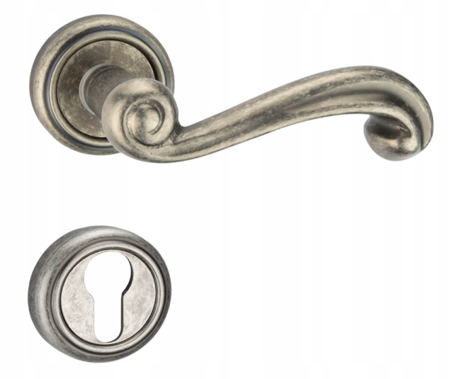 Kľučka Na Dvere Riccio Starožitné Železo Rozeta Wb