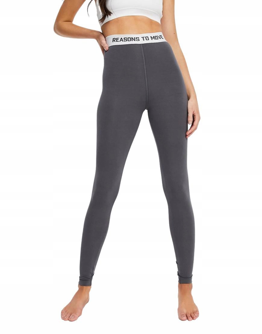 D1T001 SZARE LEGGINSY SPORTOWE Y06__L