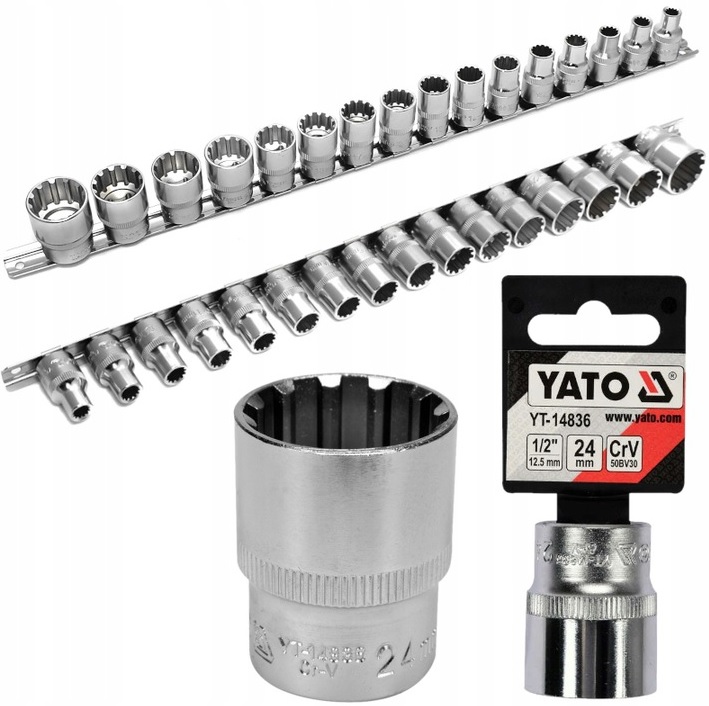 

Yato Zestaw Nasadek 16SZT Nasadki Spline 8-32mm