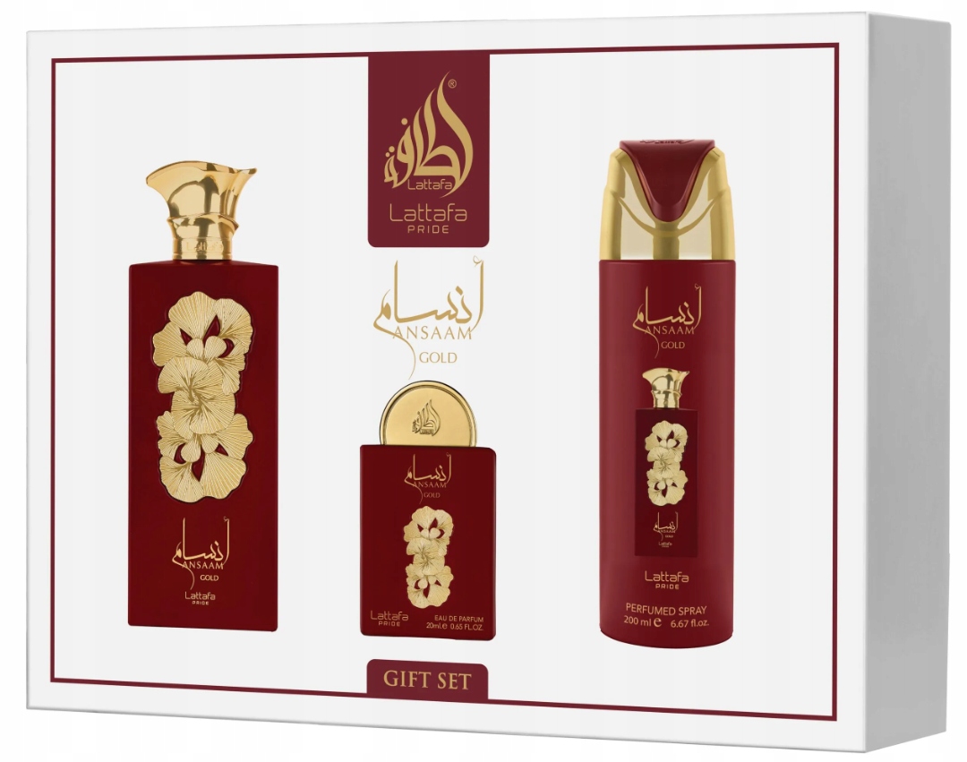 Ansaam Gold zestaw: woda perfumowana + dezodorant