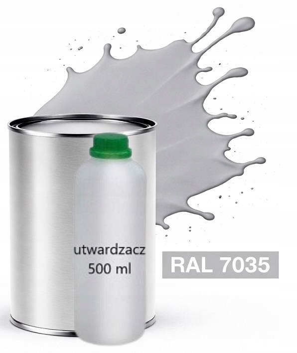 Ral 7035 Polyuretan Akryl 2:1 1 L Matný Lak Tužidlo Normal 0,5 L