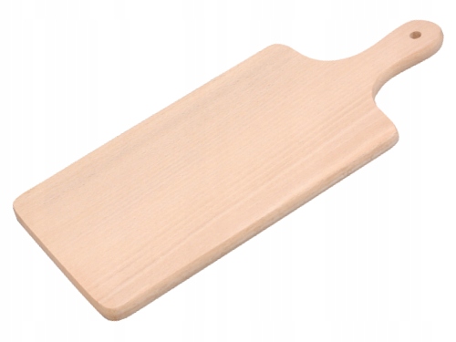 DESKA KUCHENNA DREWNIANA Z RĄCZKĄ BUKOWA 24X10 CM