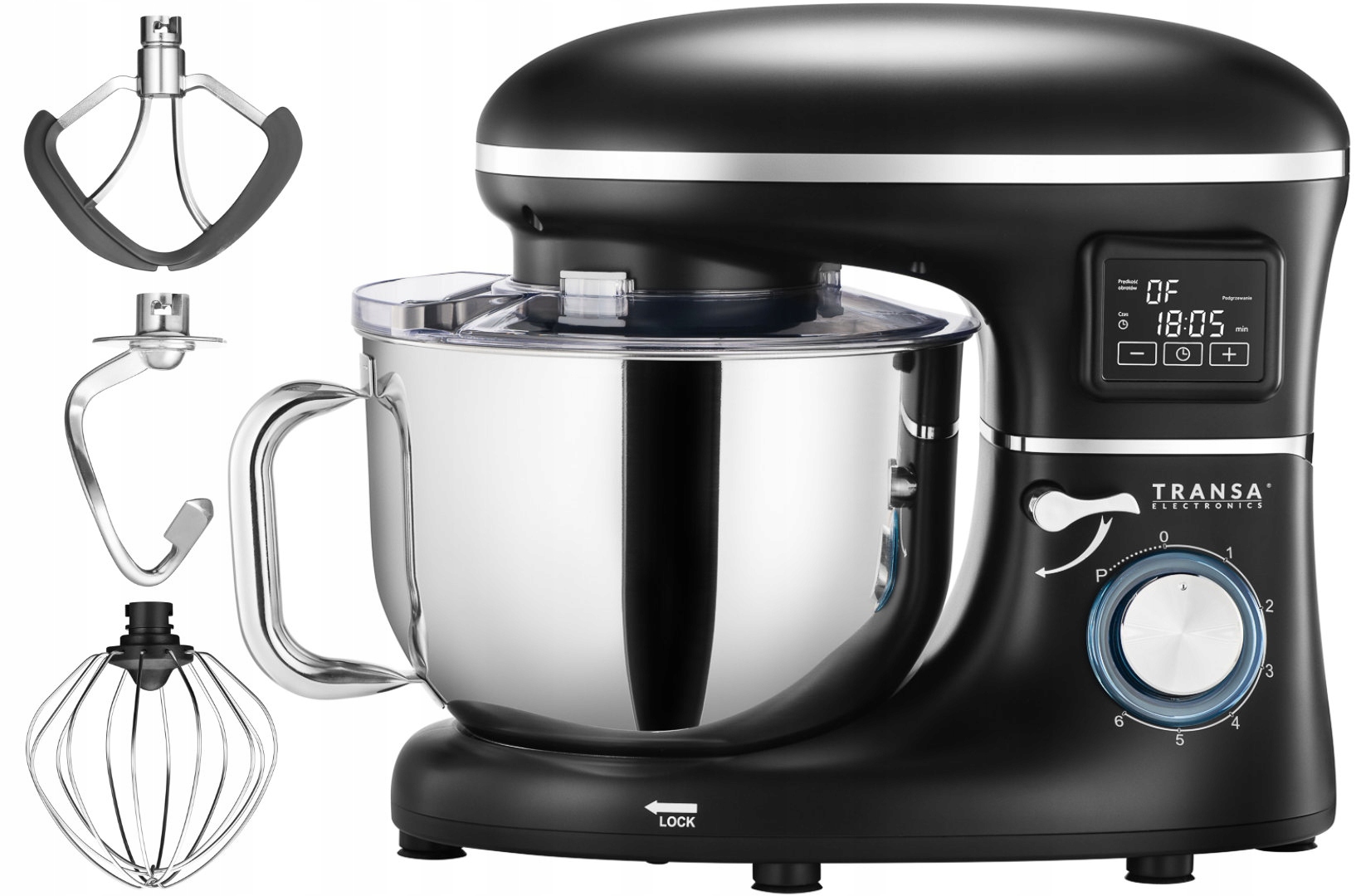 

Robot planetarny z podgrzewaną misą Black 2800W