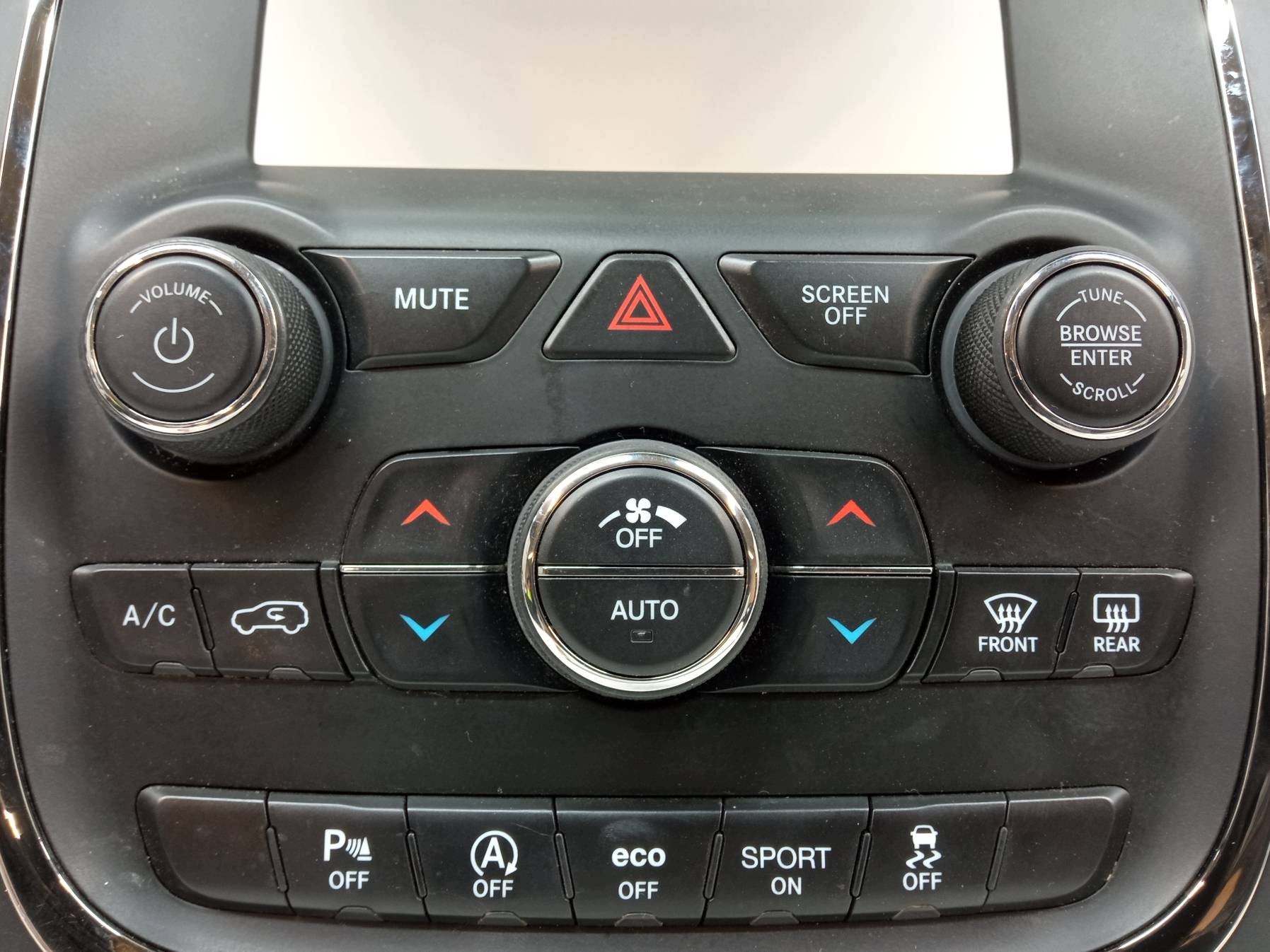 panel ovládání rádia klími P68333643AA Dodge Durango III (2010- )