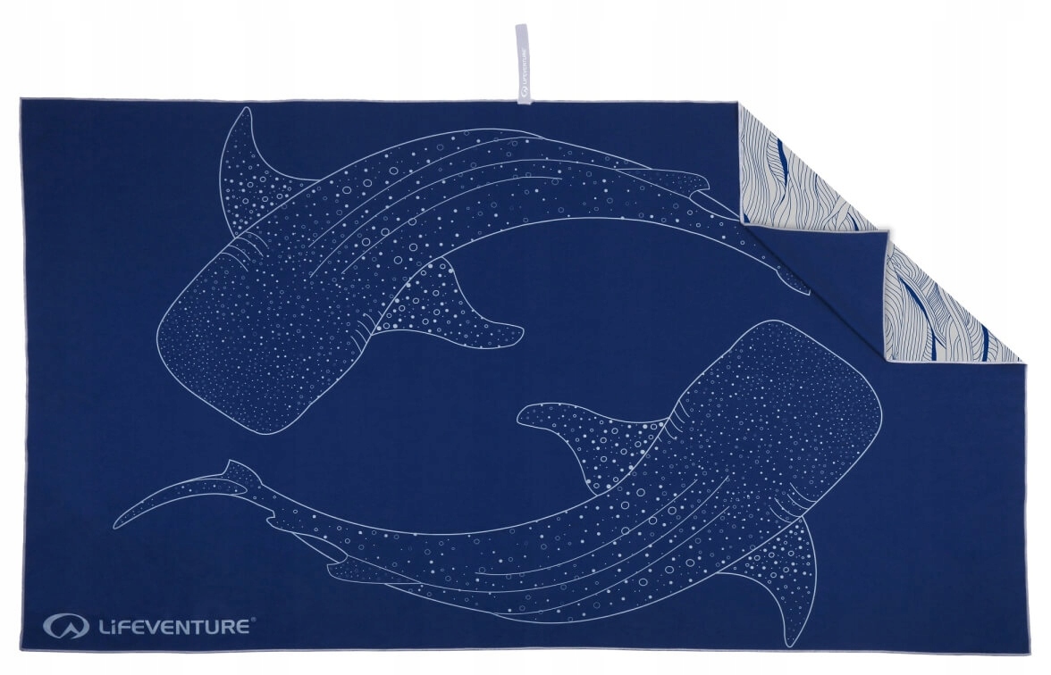 Rychleschnoucí ručník 90x150 SoftFibre Recycled Whale Shark Lifeventure