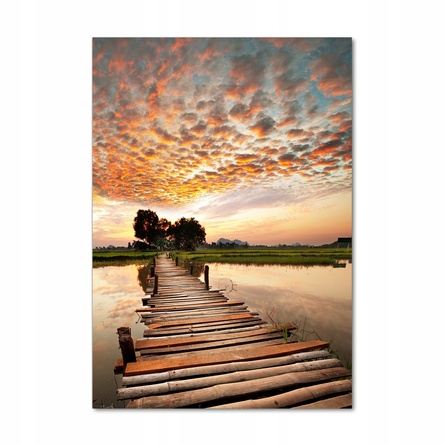 

Foto obraz akryl do salonu Drewniany most 70x100cm