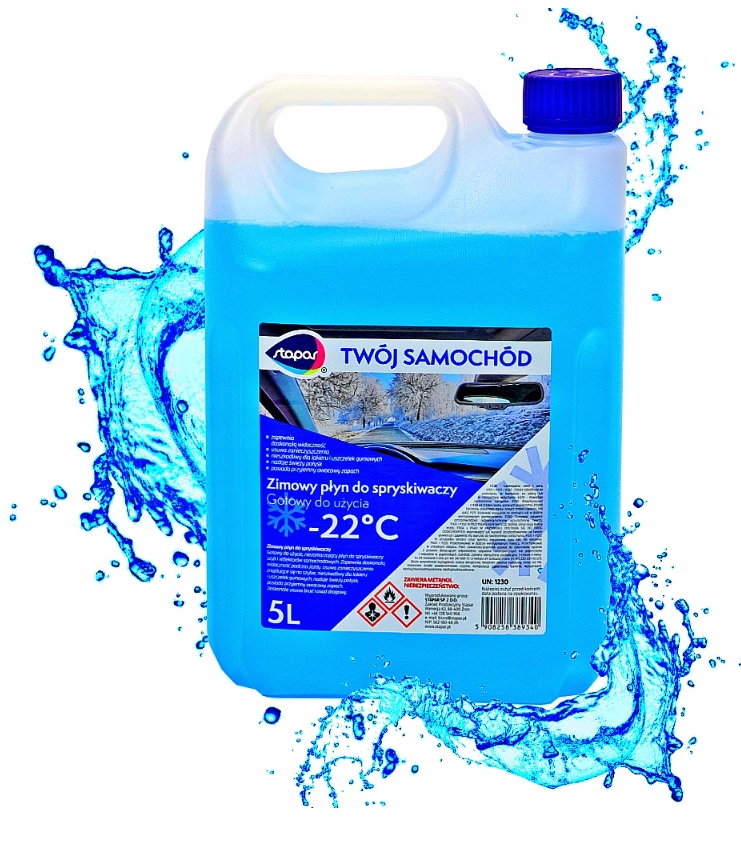 ZIMOWY PŁYN DO SPRYSKIWACZY 5L -22°C TYLKO FIRMA