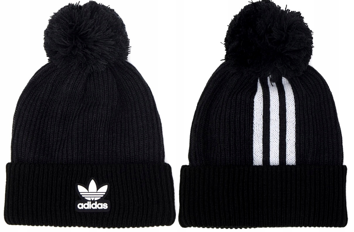

Adidas Czapka Zimowa Beanie Gruba Ciepła Pompon