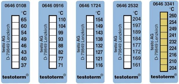 

Paski temperaturowe Testoterm +71 do +110°C