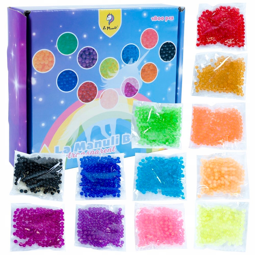 

Koraliki Wodne 1800 Sztuk 12 Kolor Diamentowe Kule