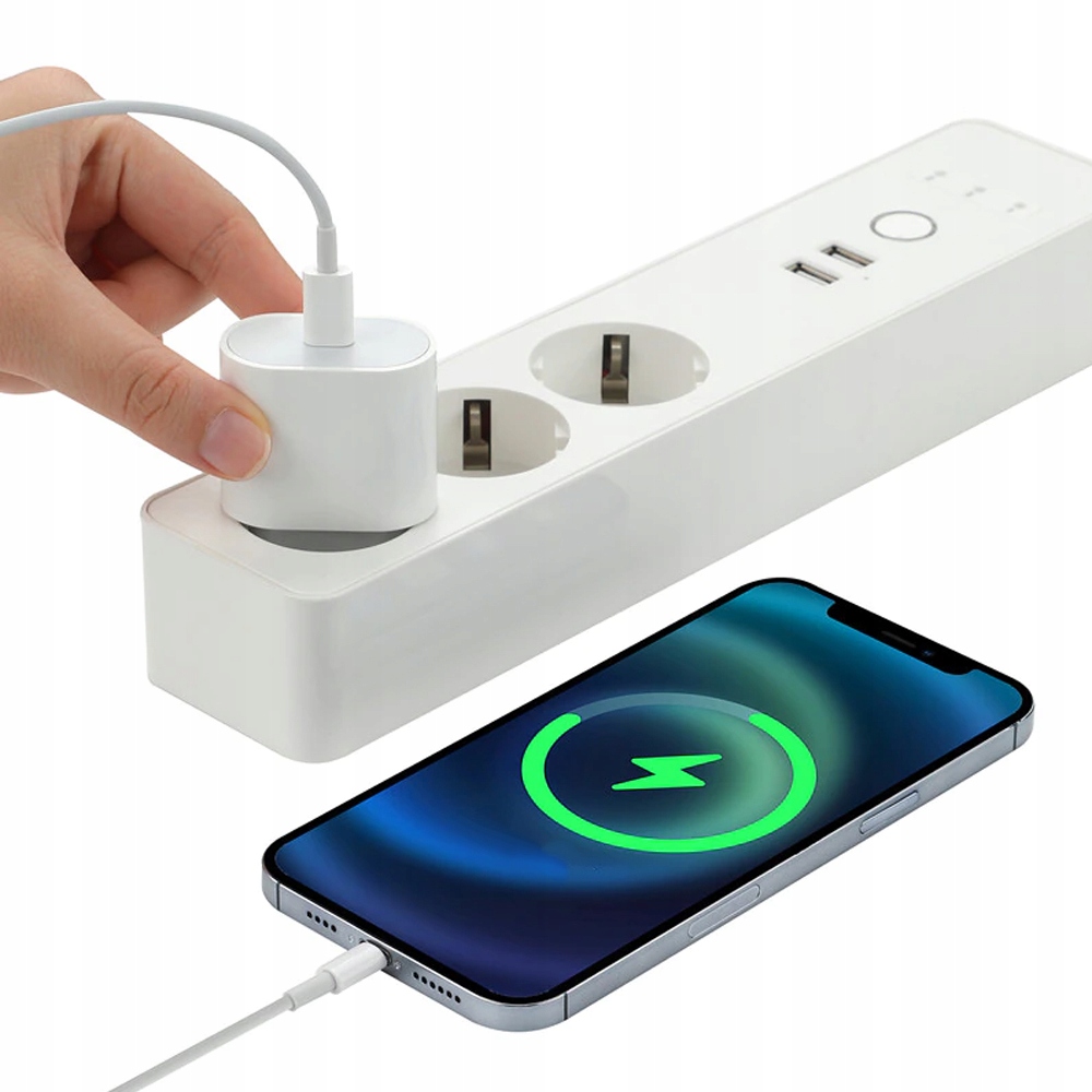 Mocna Ładowarka sieciowa szybka 20W PD USB-C typ C Kolor biały