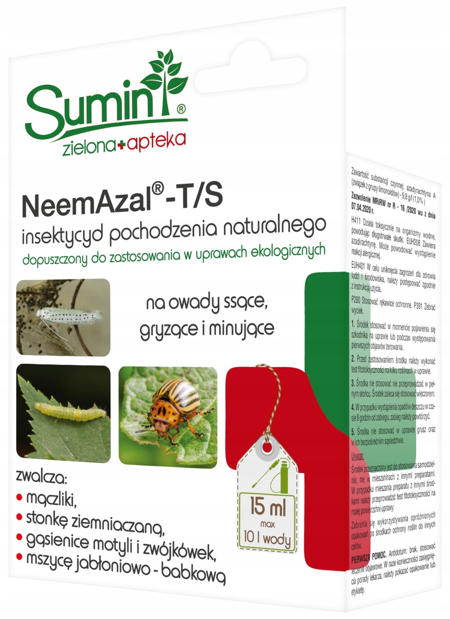 

Sumin NeemAzal T/s na owady ssące gryzące 15 ml