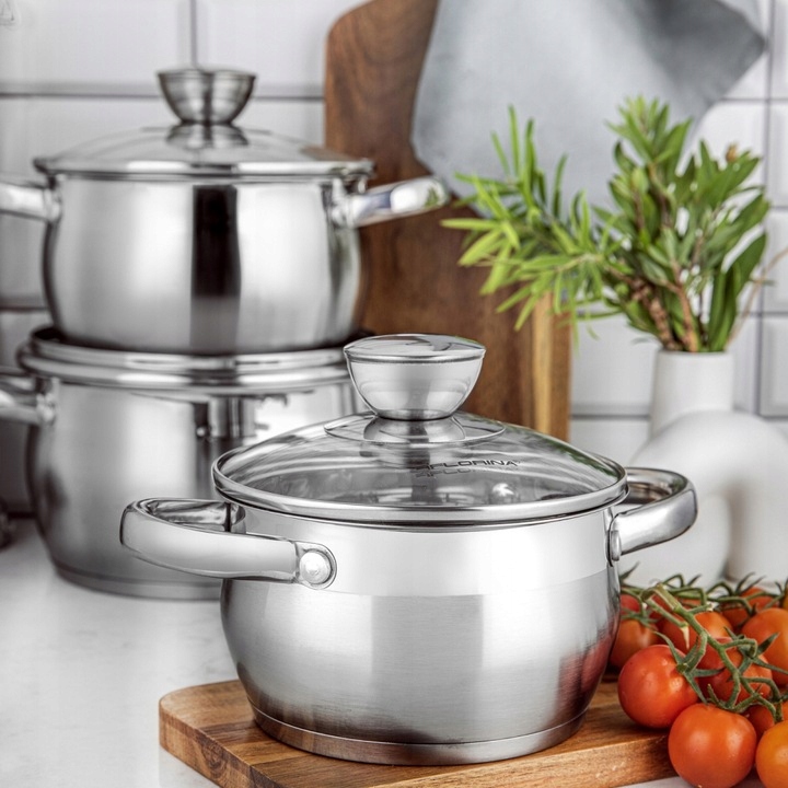 GARNEK ze stali nierdzewnej INDUKCJA FLORINA 2,5 l 18CM OLIVER Rodzaj garnek tradycyjny