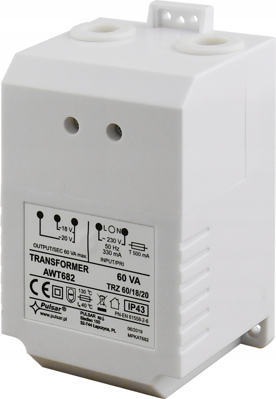 Transformator TR 60VA PULSAR SATEL OPU-3P OPU-4P Marka Pulsar