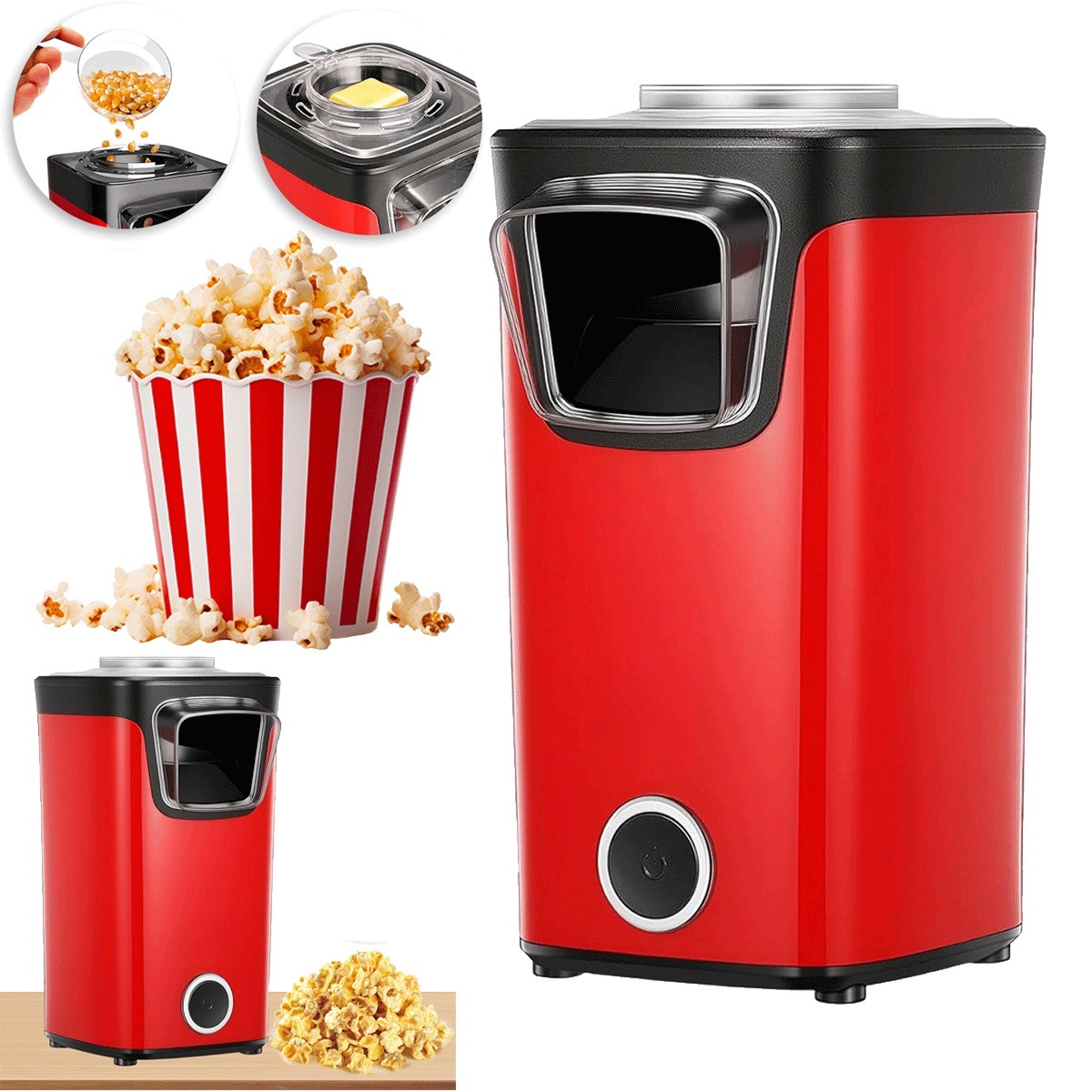 Stroj na popcorn Profesionální domácí kinofilmový stroj na popcorn Lahodný