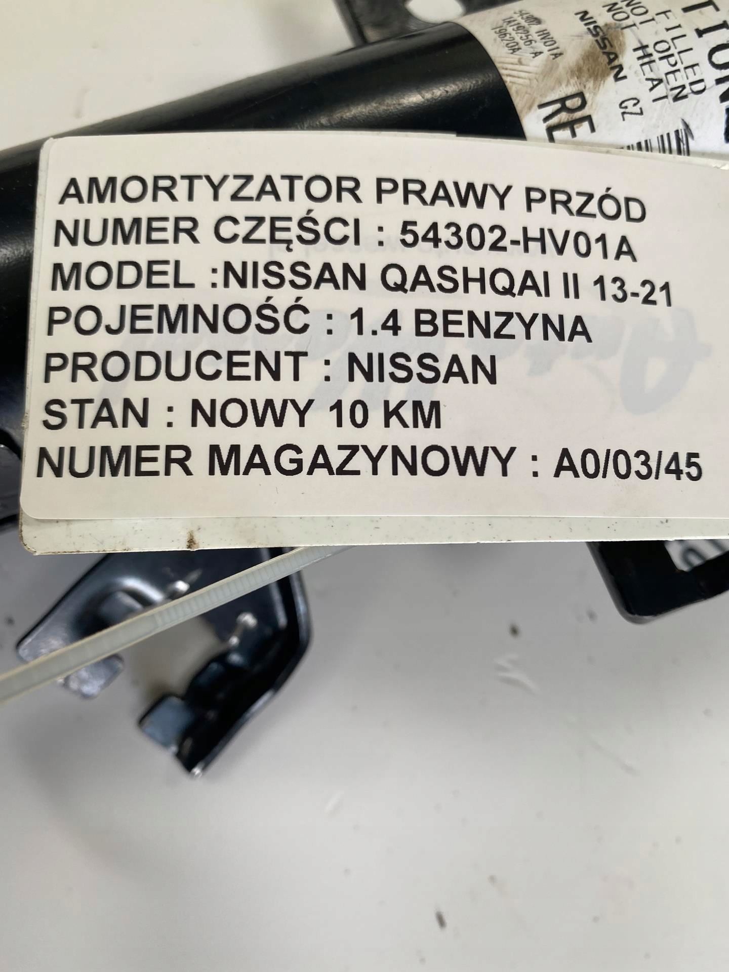 shock absorber PAWY front QASHQAI II 54302-HV01A