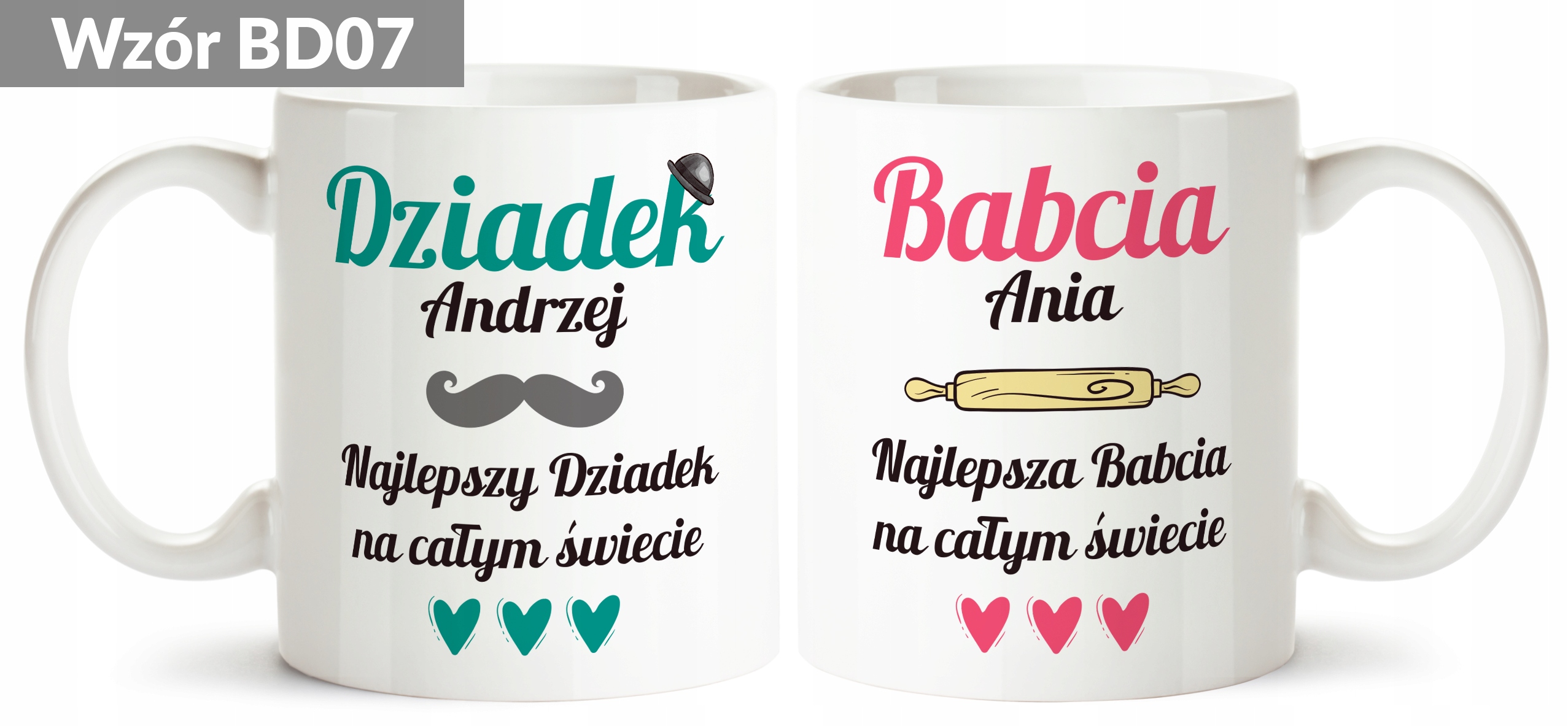 Zestaw Kubków Prezent Dla Babci i Dziadka EAN (GTIN) 0080096787245