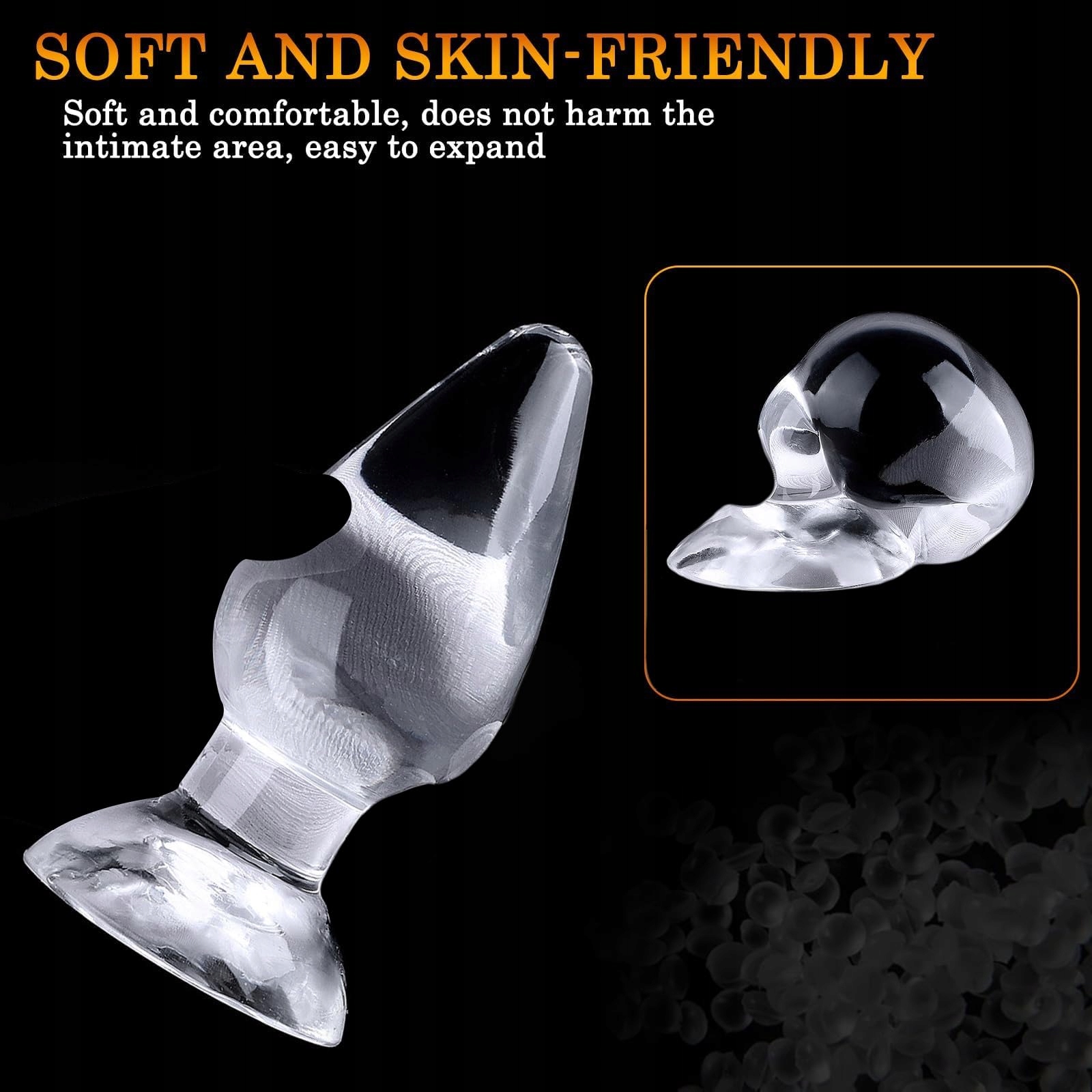 EXTRA DUŻY BUTTPLUG DLA KOBIET I MĘŻCZYZN Z PRZYSSAWKĄ 17x7.5CM — miniatura 2