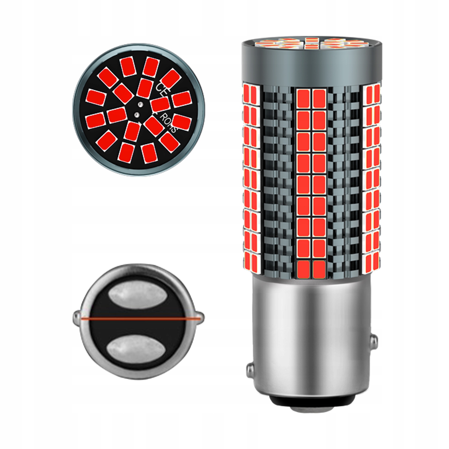 Żarówka P21/5W Led Czerwona Xstorm Dwuwłóknowa