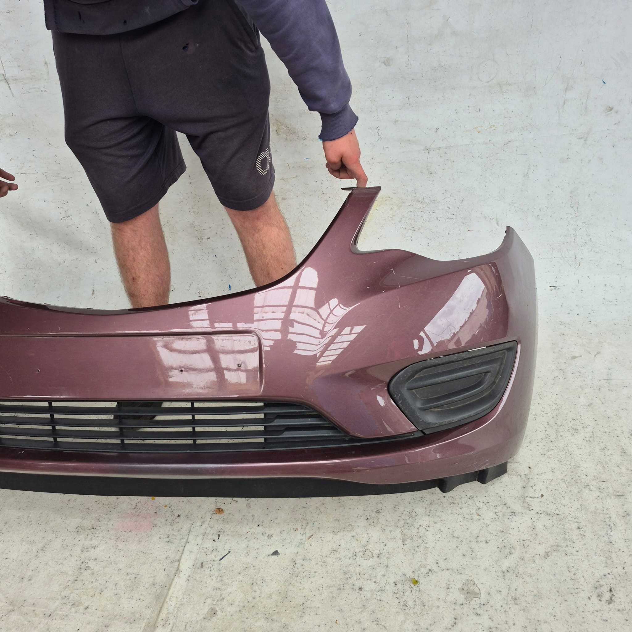 OPEL KARL 14-19 bumper front front spoiler grid 42418315