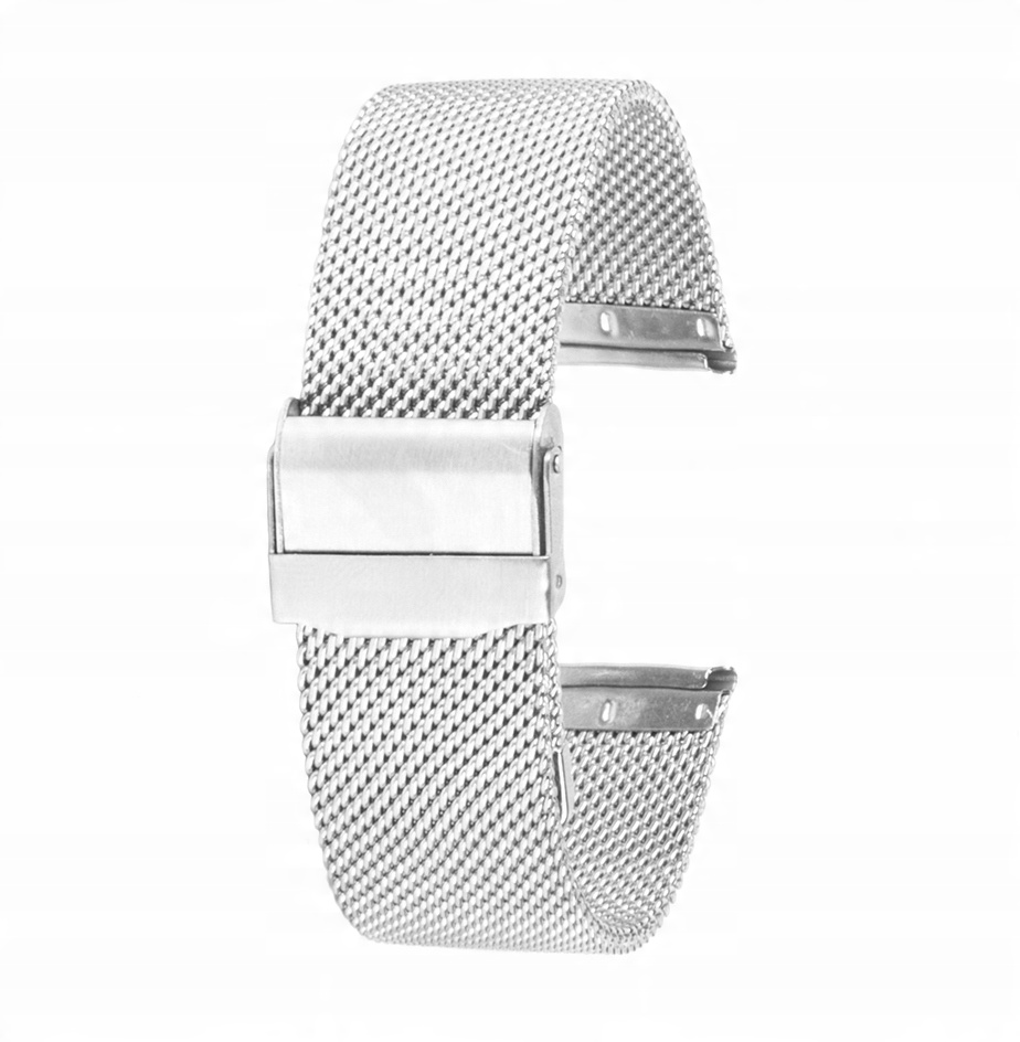 

Bransoleta Do Zegarka Siatka Mesh 22MM Srebrna