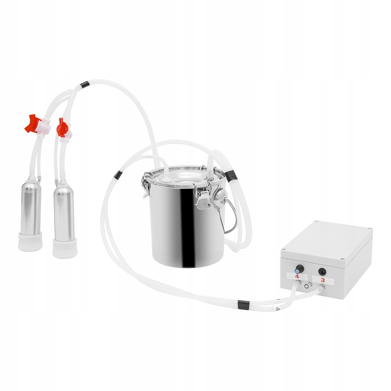 12W Dojící Stroj Pro Krávy A Kozy 43-46 Dojů/min 15L/3,3GAL/MIN