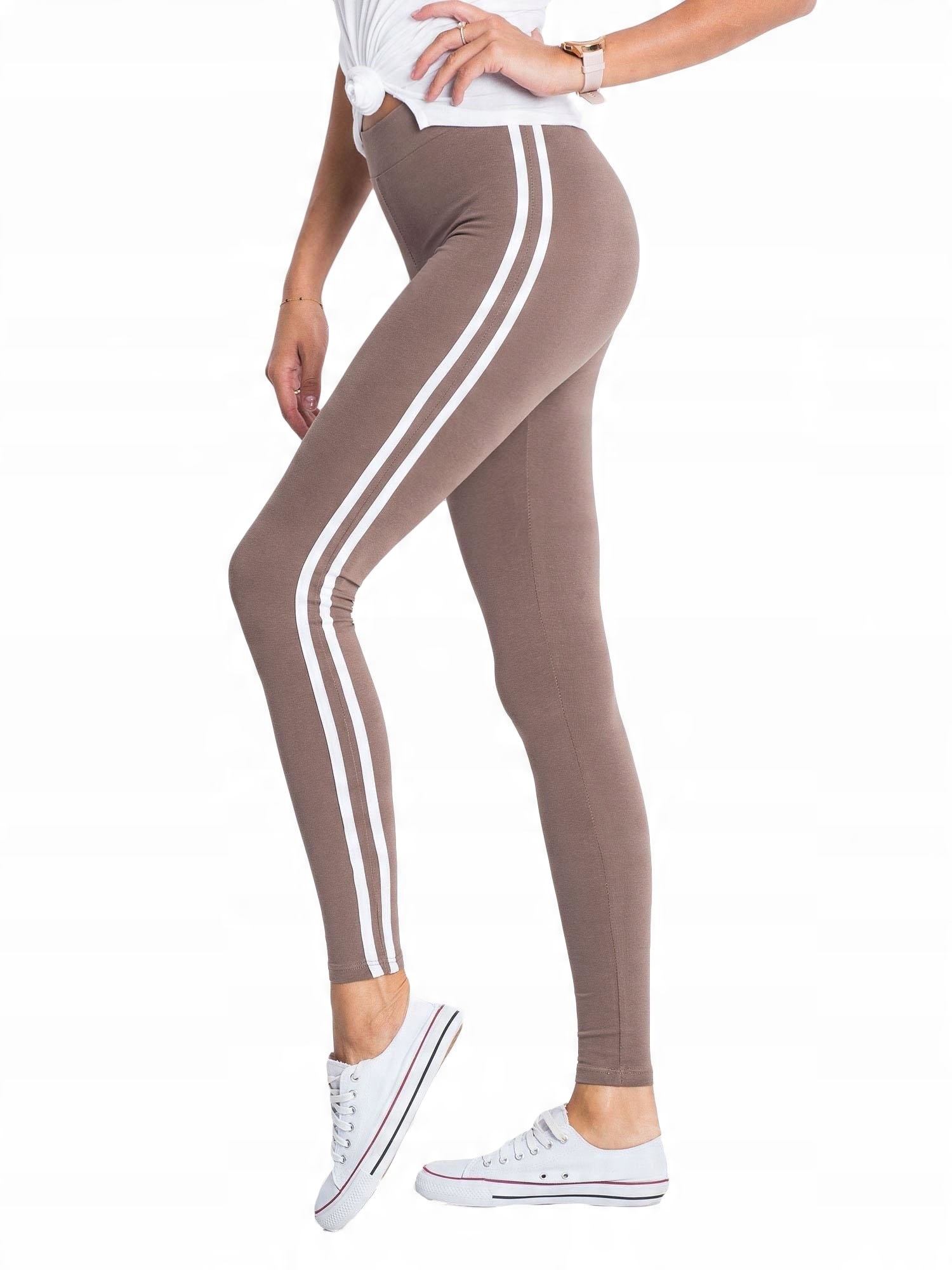 

Legginsy Bawełniane Kawowe długie Damskie - L