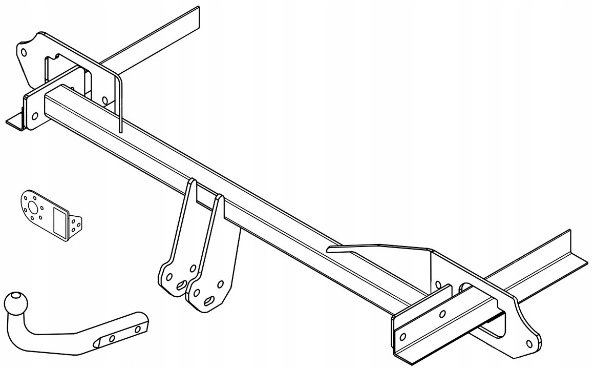 Hak holowniczy+WIĄZKA13pin Opel INSIGNIA A sedan liftback kombi 2WD 4WD Numer katalogowy producenta A_18586