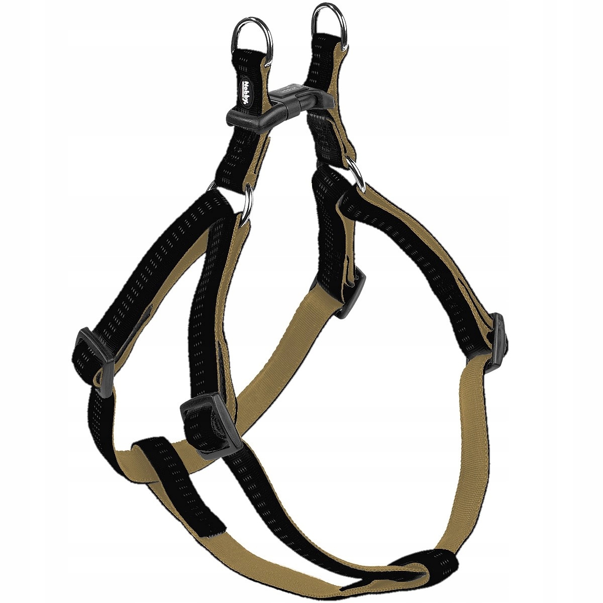 Levně Nobby Soft Grip Ramenní Popruhy L-XL Černé 25mm/60-86cm