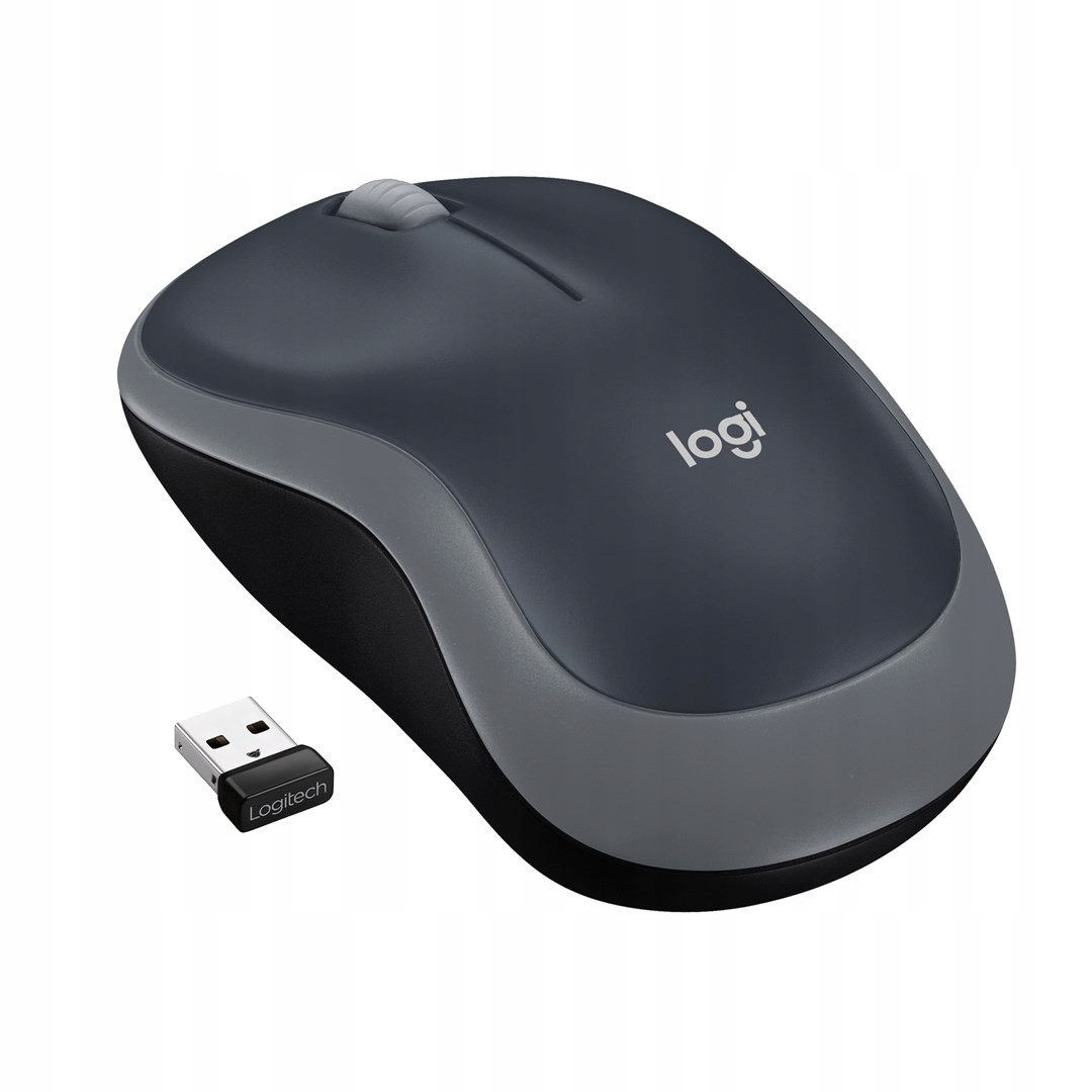 Mysz Logitech M185 910-002235 (optyczna; 1000 Dpi; kolor szary