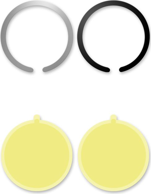 PIERŚCIEŃ MAGSAFE UNIVERSAL MAGNETIC RING 2-PACK Kolor czarny