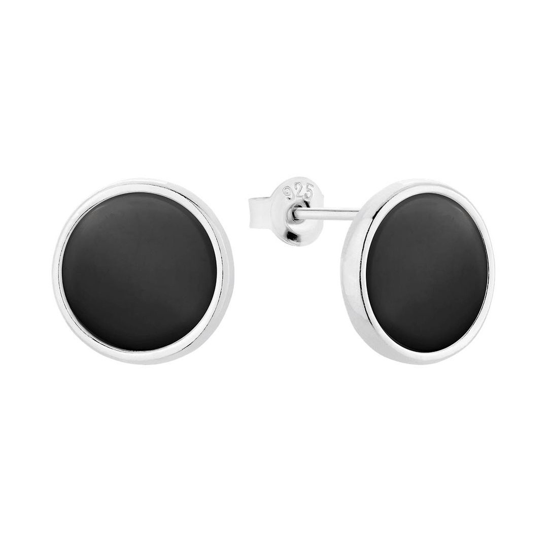 Stříbrné Náušnice S Tyčinkami Stříbro A Onyx