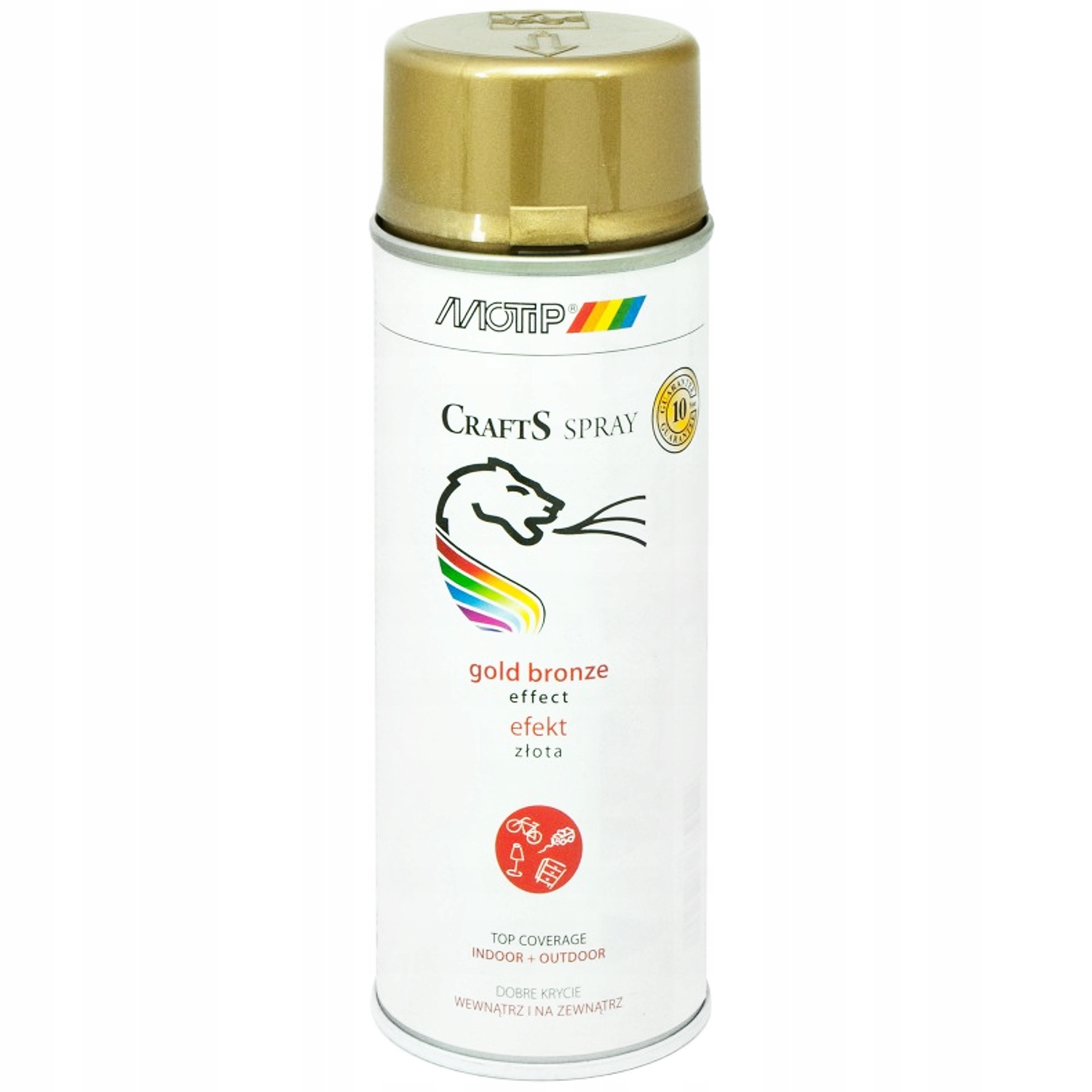 

Motip Crafts lakier akryl złoty efekt złota 400ml