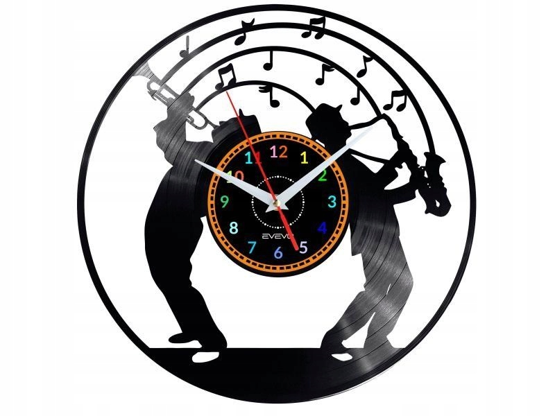 Jazz Dekorativní Nástěnné Hodiny Moderní Vinylová Deska Jako Dárek