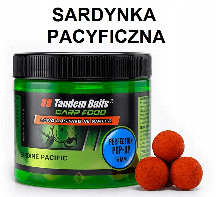 Tandem Baits Kulki Pop-Up Sardynka Pacyficzna 16mm