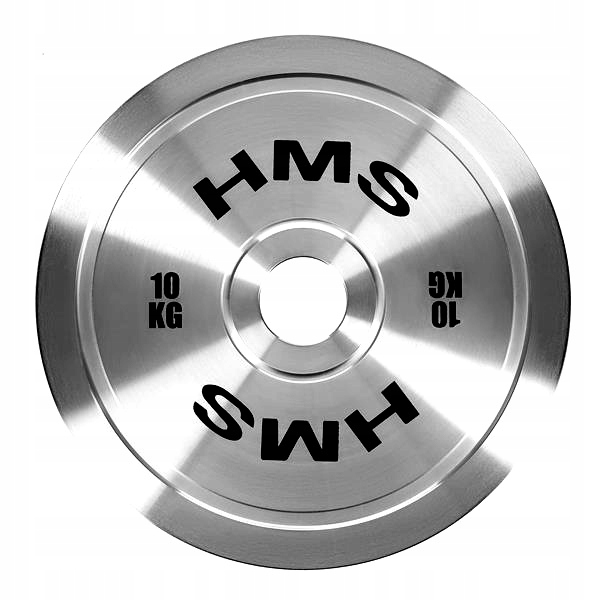 Hms Olympijský talíř Závaží Chromované pro silové cvičení 10 Kg