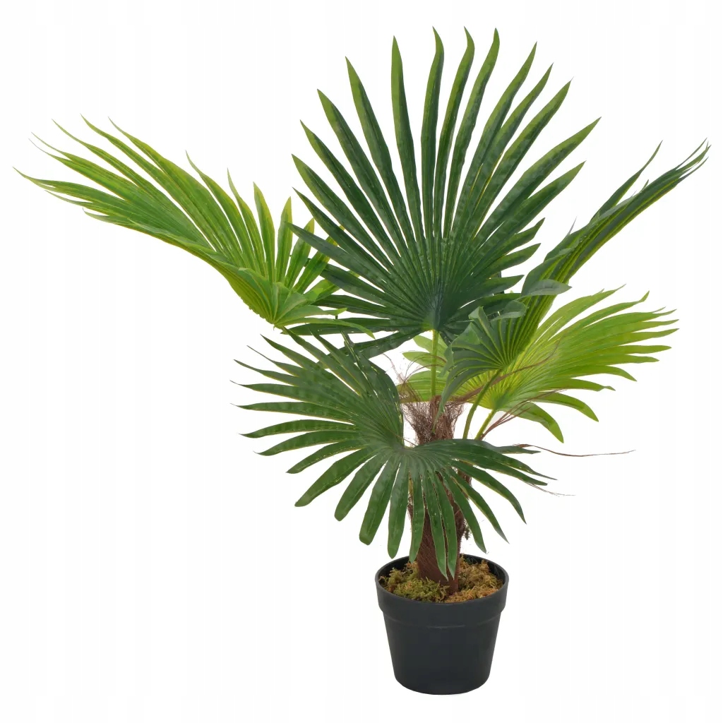 Umělá dekorativní palma, 70 cm, zelenohnědá
