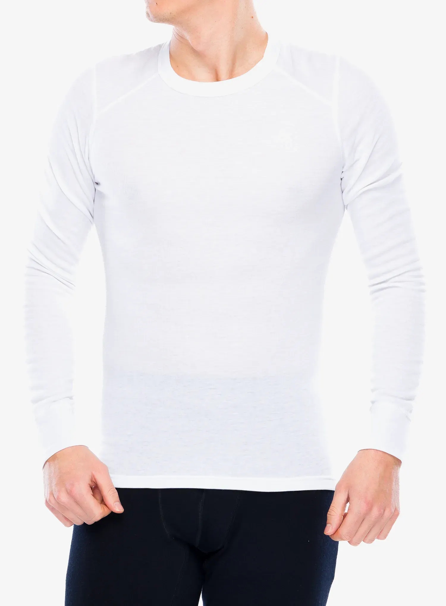 Top Mikina Active Warm Eco Bl s kulatým výstřihem Odlo bílý M